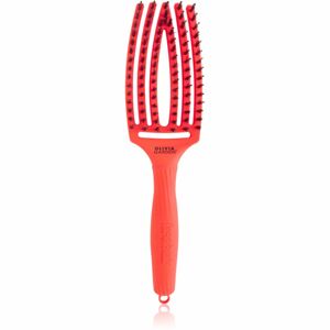 Olivia Garden Fingerbrush ThinkPink plochá kefa Neon Orange