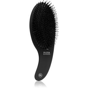 Olivia Garden Black Label CURVE Board&Nylon bristles kefa na vlasy so štetinami z diviaka 1 ks