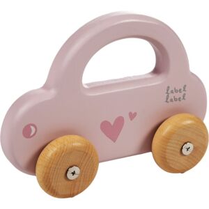 Label Label Little Car hračka z dreva Pink 1 ks