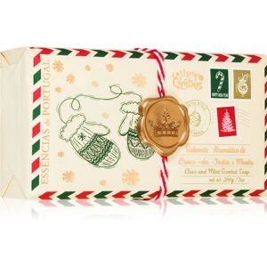 Essencias de Portugal + Saudade Christmas Gloves Postcard tuhé mydlo 200 g