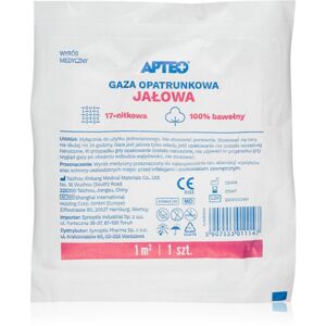 Apteo Gaza jałowa 1 m² gázové krytie na ošetrenie drobných povrchových poranení kože 1 ks