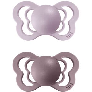 BIBS Couture Silicone Size 2: 6+ months cumlík Lilac / Heather 2 ks