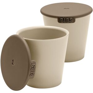 BIBS Cup Set hrnček s viečkom Vanilla 2 ks
