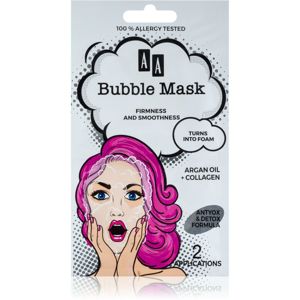 AA Cosmetics AA Bubble Mask spevňujúca pleťová maska 2 x 4 ml
