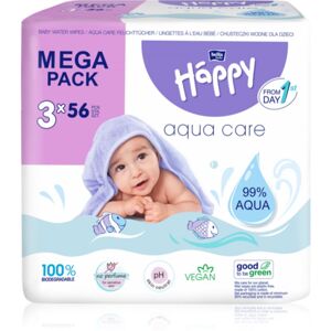 BELLA Baby Happy Aqua care vlhčené čistiace obrúsky pre deti 3x56 ks