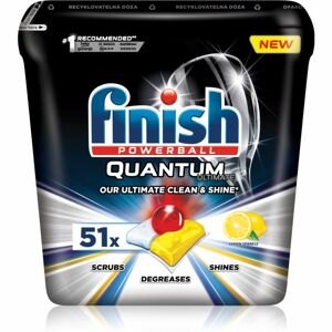 Finish Quantum Ultimate Lemon Sparkle kapsuly do umývačky 51 ks