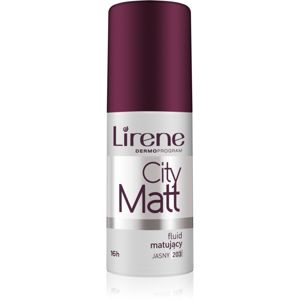 Lirene City Matt zmatňujúci fluidný make-up s vyhladzujúcim efektom odtieň 203 Light 30 ml
