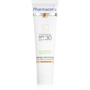 Pharmaceris F-Fluid Foundation zmatňujúci fluidný make-up SPF 30 odtieň 10 Light 30 ml