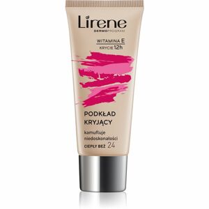 Lirene Vitamin E krycí fluidný make-up odtieň 24 Beige 30 ml