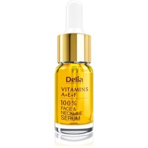 Delia Cosmetics Professional Face Care Vitamins A+E+F protivráskové sérum na tvár a dekolt 10 ml