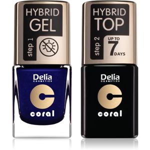Delia Cosmetics Coral Nail Enamel Hybrid Gel výhodné balenie na nechty pre ženy odstín 29