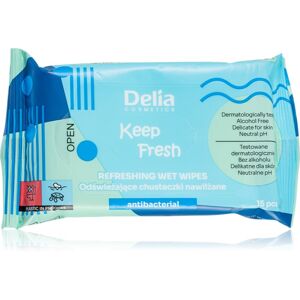 Delia Cosmetics Keep Fresh Antibacterial osviežujúce vlhčené obrúsky 15 ks