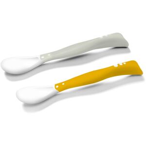 BabyOno Be Active Flexible Spoons lyžička Grey/Yellow 2 ks