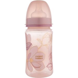 Canpol babies EasyStart Gold dojčenská fľaša 3+ months Pink 240 ml