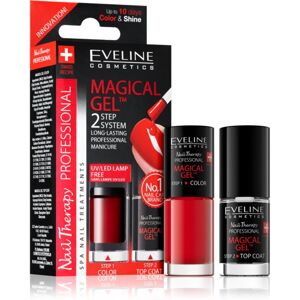 Eveline Cosmetics Nail Therapy Professional gélový lak na nechty bez použitia UV/LED lampy odtieň 01 2x5 ml