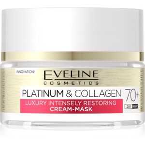 Eveline Cosmetics Platinum & Collagen obnovujúca krémová maska 70+ 50 ml