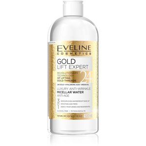 Eveline Cosmetics Gold Lift Expert čistiaca micelárna voda pre zrelú pleť 500 ml