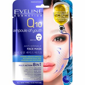 Eveline Cosmetics Sheet Mask Q10 plátenná maska proti vráskam s koenzýmom Q10 1 ks