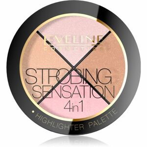 Eveline Cosmetics Strobing Sensation paletka rozjasňovačov 12 g