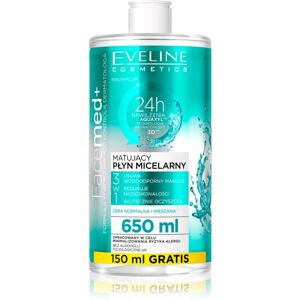 Eveline Cosmetics FaceMed+ zmatňujúca micelárna voda 650 ml
