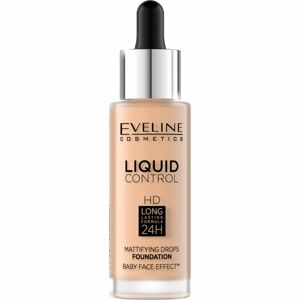 Eveline Cosmetics Liquid Control tekutý make-up s pipetou odtieň 011 Natural 32 ml