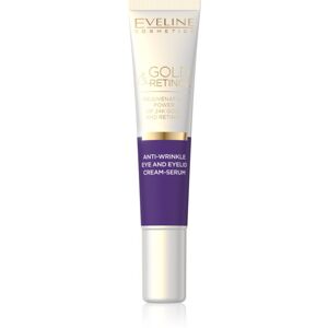 Eveline Cosmetics Gold & Retinol krémové sérum proti vráskam v okolí očí 20 ml