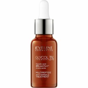 Eveline Cosmetics Glycol Therapy pleťové sérum redukujúce prejavy starnutia s peptidmi 18 ml