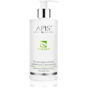 Apis Natural Cosmetics Acne-Stop Home TerApis čistiace a odličovacie mlieko so zeleným čajom 500 ml
