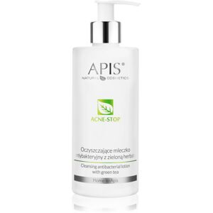 Apis Natural Cosmetics Acne-Stop Home TerApis čistiace a odličovacie mlieko so zeleným čajom 300 ml