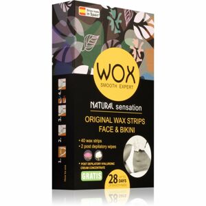WOX Natural Sensation voskové depilačné pásiky na tvár 40 ks