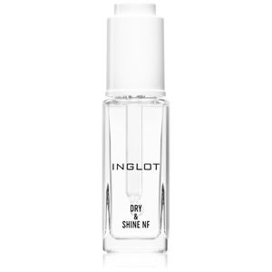 Inglot Dry & Shine NF vrchný lak na nechty pre urýchlenie zasychania laku s pipetou 9 ml