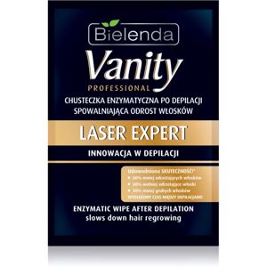 Bielenda Vanity Laser Expert obrúsok s enzýmami pre spomalenie rastov chĺpkov po depilácii 1 ks