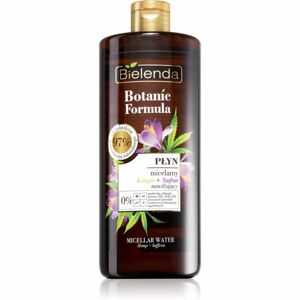 Bielenda Botanic Formula Hemp + Saffron osviežujúca čistiaca micelárna voda 500 ml