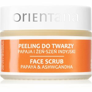 Orientana Papaya & Ashwagandha Face Scrub hydratačná pleťová maska 50 g