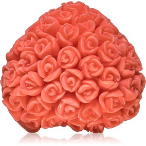LaQ Happy Soaps Red Heart With Roses tuhé mydlo 40 g