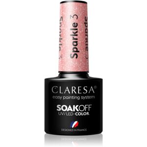 Claresa SoakOff UV/LED Color Sparkle gélový lak na nechty odtieň 3 5 g