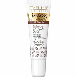 Eveline Cosmetics Juicy Kisses Chocolate výživný balzam na pery s kakaovým maslom 12 ml
