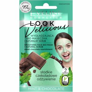 Eveline Cosmetics Look Delicious Mint & Chocolate hydratačná vyhladzujúca maska s čokoládou 10 ml