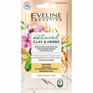 Eveline Cosmetics Natural Clay & Herbs detoxikačná pleťová maska s ílom 8 ml