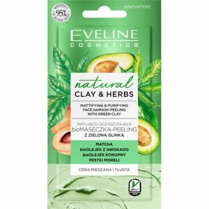 Eveline Cosmetics Natural Clay & Herbs čistiaca ílová pleťová maska 8 ml