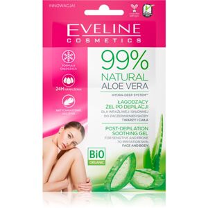Eveline Cosmetics 99% Natural Aloe Vera upokojujúci gél po depilácií 2x5 ml