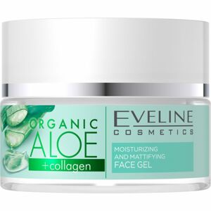 Eveline Cosmetics Organic Aloe+Collagen zmatňujúci pleťový gél 50 ml