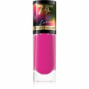 Eveline Cosmetics 7 Days Gel Laque Neon Lunacy neónový lak na nechty odtieň 84 8 ml