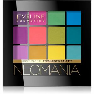 Eveline Cosmetics Neon paletka očných tieňov 12 g