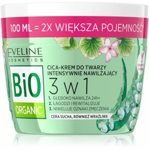 Eveline Cosmetics Bio Organic 3 in 1 intenzívny hydratačný krém s aloe vera 100 ml