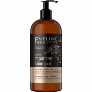 Eveline Cosmetics Organic Gold regeneračný šampón pre suché a poškodené vlasy 500 ml