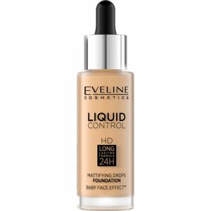 Eveline Cosmetics Liquid Control tekutý make-up s pipetou odtieň 016 Vanilla Beige 32 ml