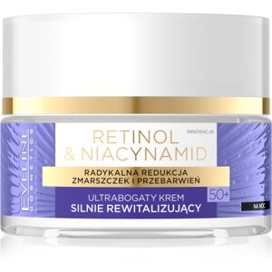 Eveline Cosmetics Retinol & Niacynamid revitalizačný nočný krém 50+ 50 ml