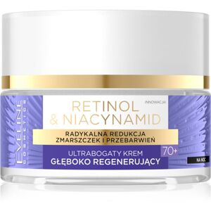 Eveline Cosmetics Retinol & Niacynamid hĺbkovo regeneračný nočný krém 70+ 50 ml