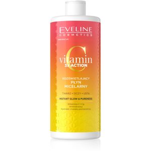 Eveline Cosmetics Vitamin C 3x Action micelárna voda pre rozjasnenie a hydratáciu 500 ml